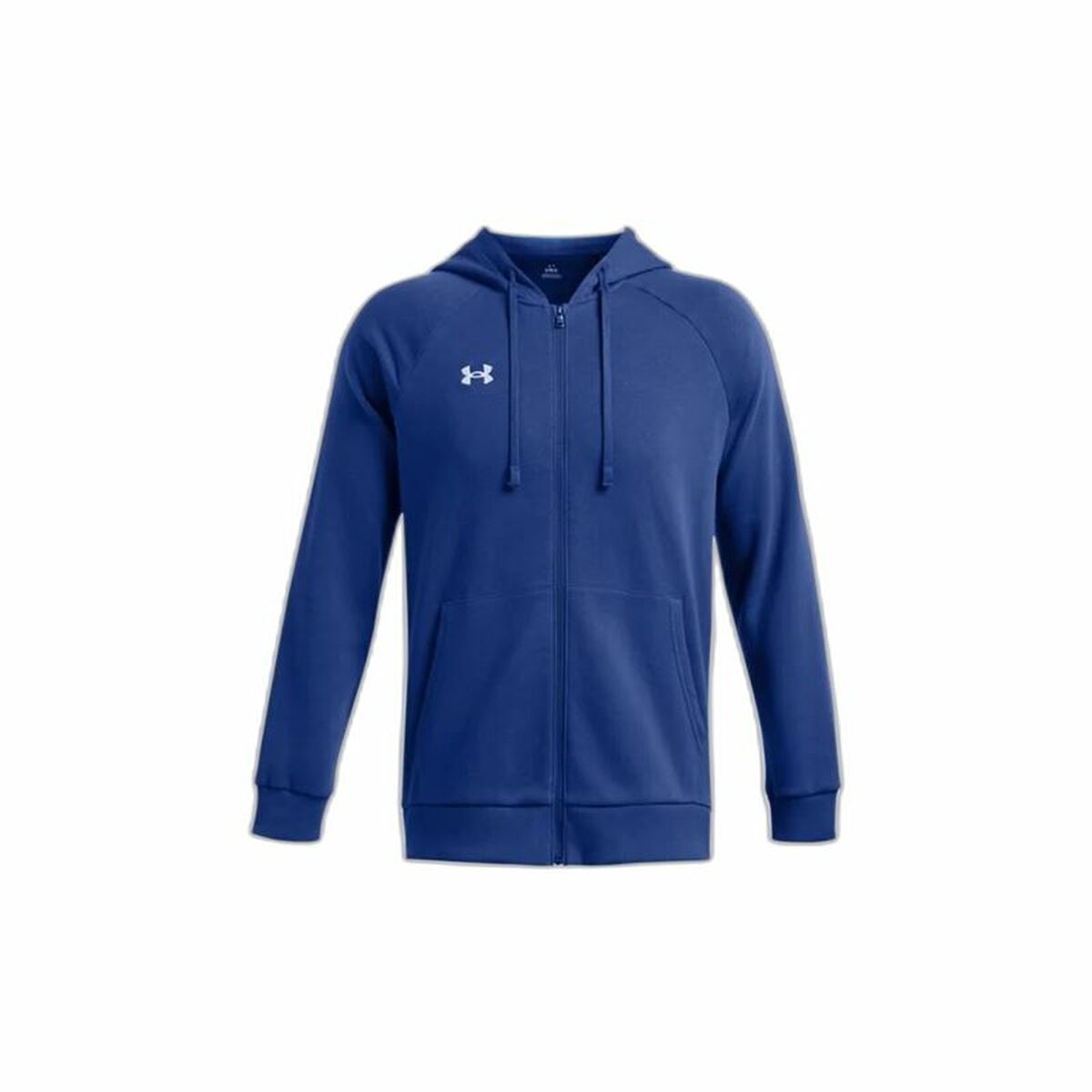 Felpa con Cappuccio Uomo Under Armour Rival Fleece Fz Azzurro Taglia:L