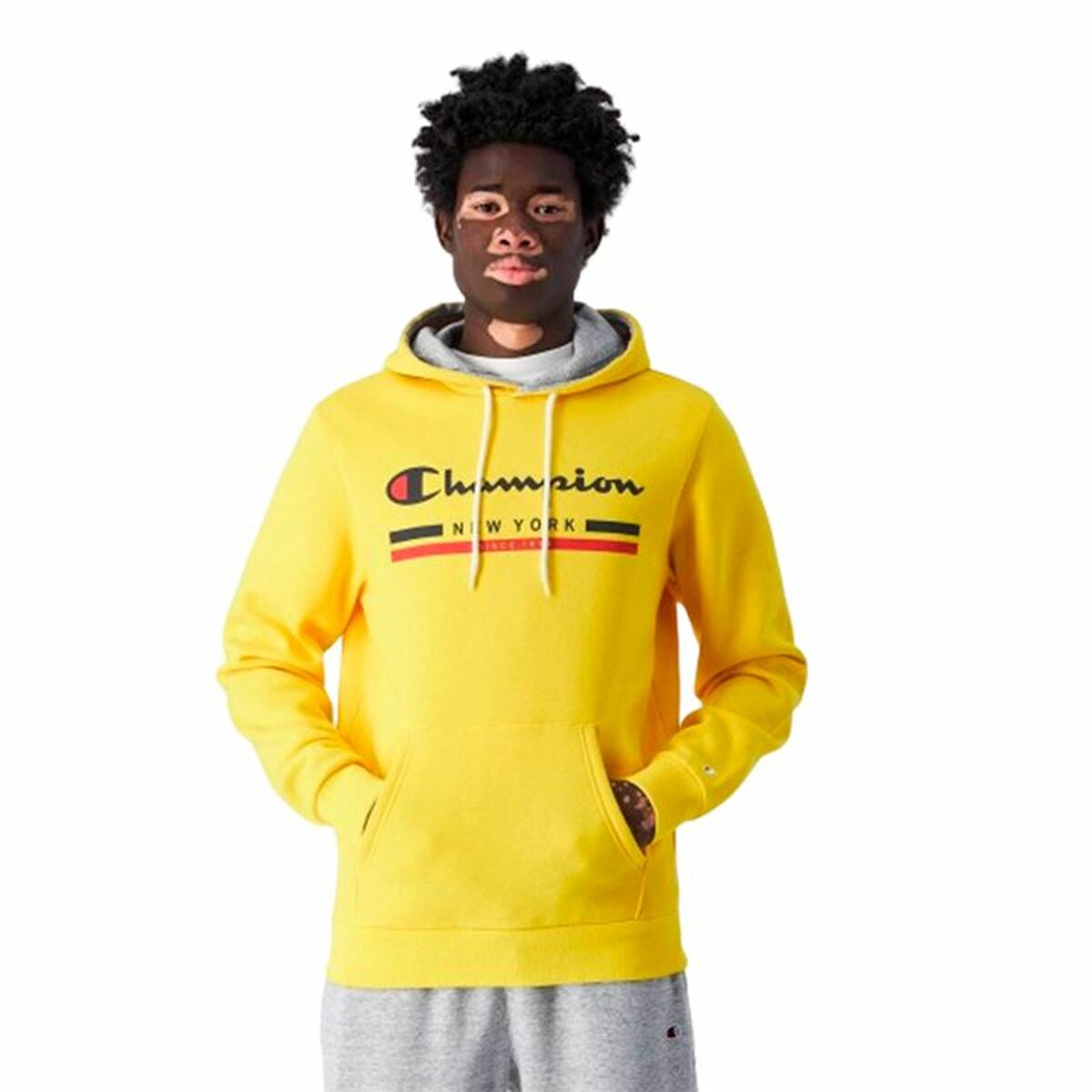 Felpa con Cappuccio Uomo Champion Taglia:L