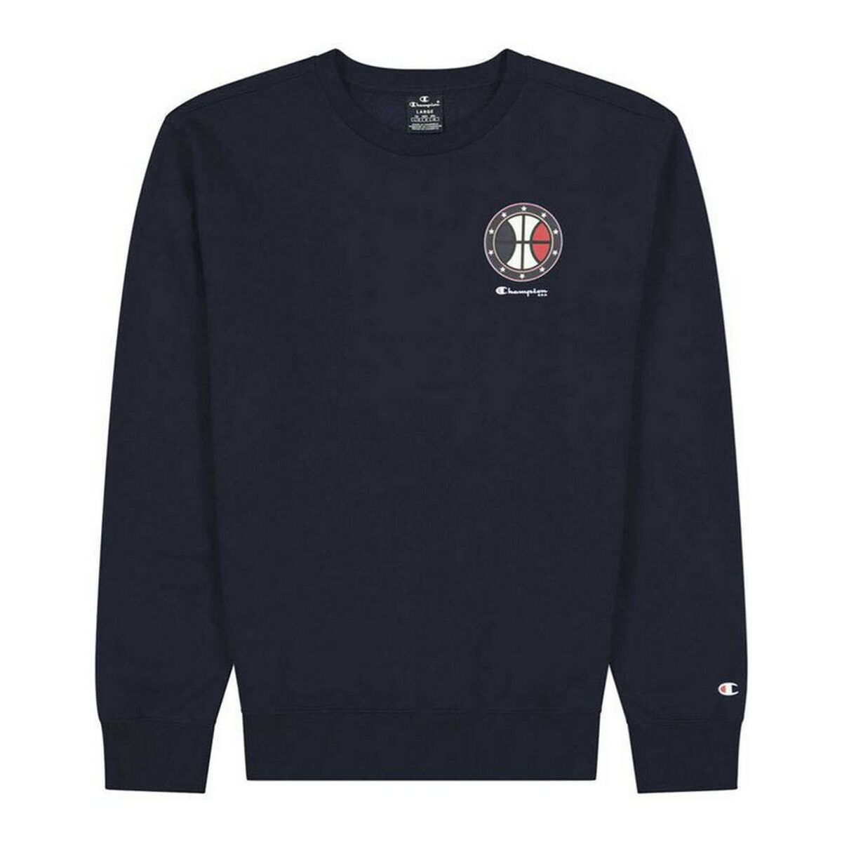 Felpa senza Cappuccio Uomo Champion USA Blu scuro Taglia:S