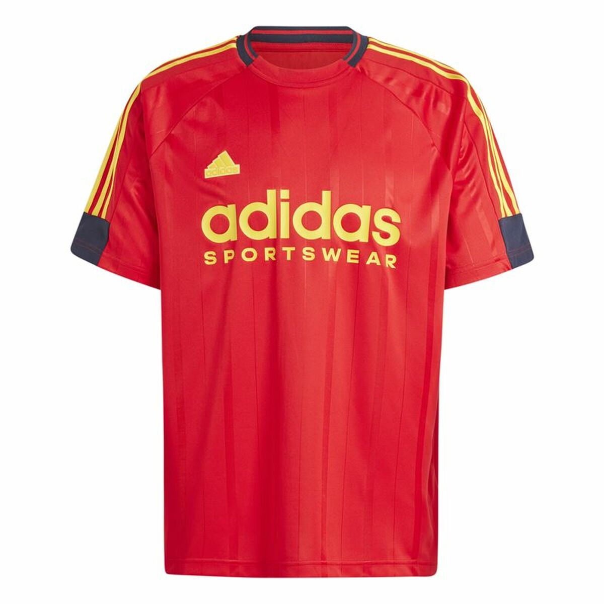 Maglia a Maniche Corte Uomo Adidas Tiro Nations Pack Rosso Taglia:S