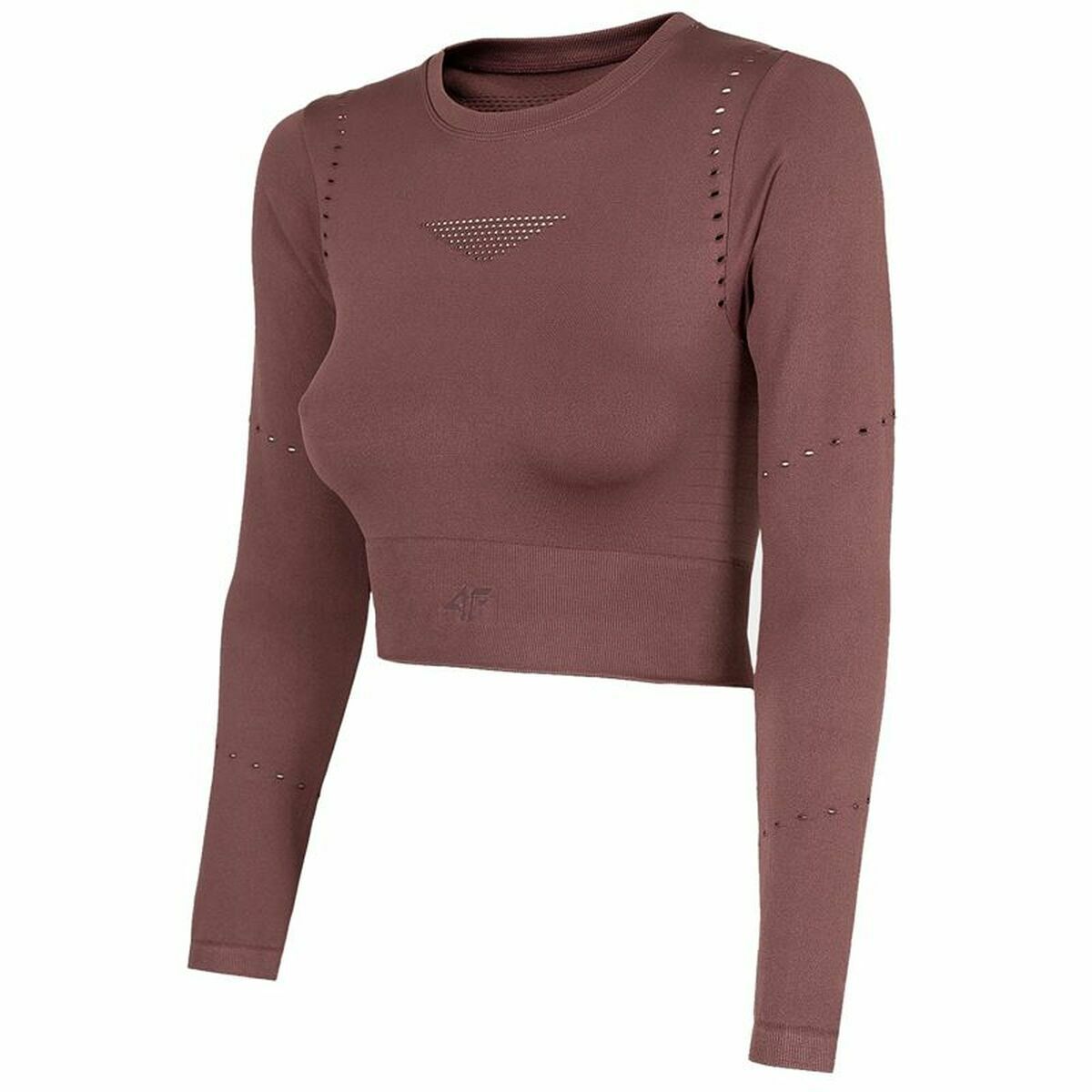 Felpa senza Cappuccio Donna 4F Rosso Scuro Taglia:M/L
