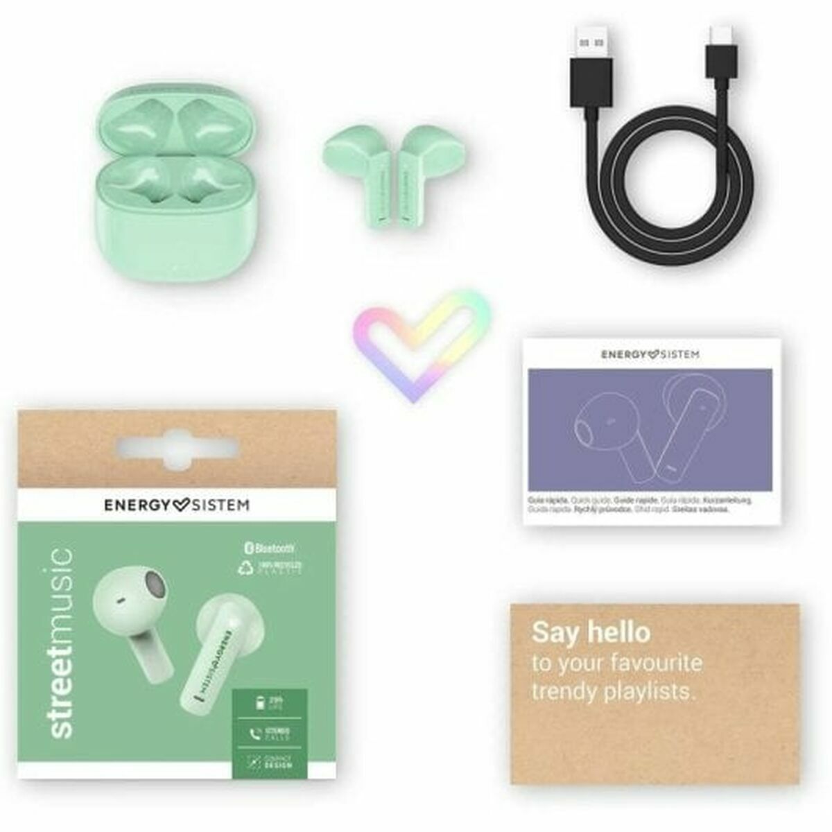 Auricolari in Ear Bluetooth Energy Sistem 459216 Menta - Image 6
