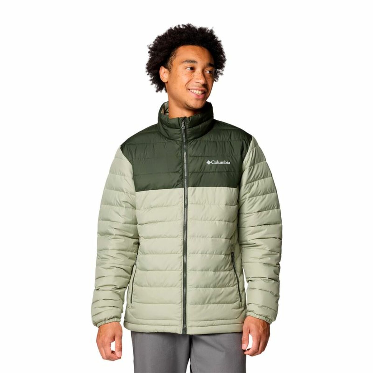 Giacca Sportiva da Uomo Columbia Powder Lite™ II Verde Taglia:S