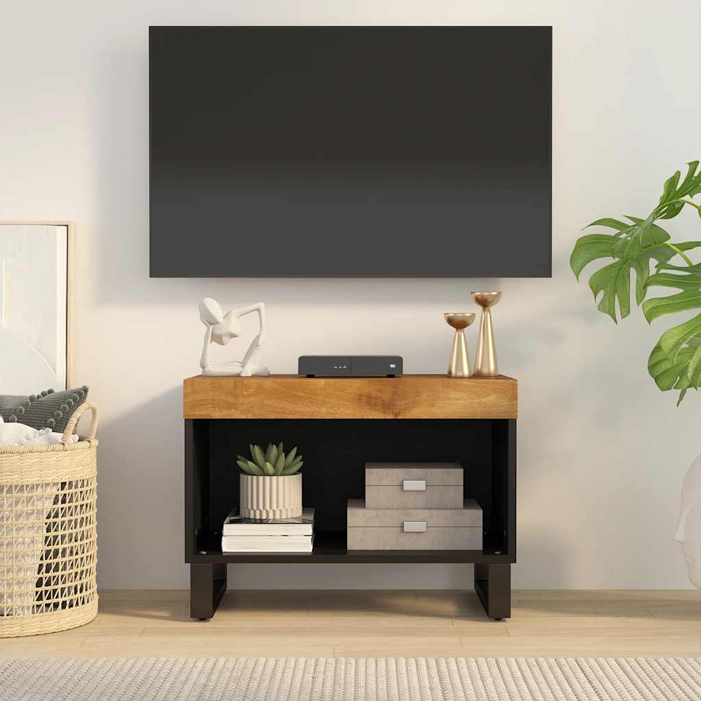 vidaXL Meuble TV 60x33x43,5 cm bois massif de manguier