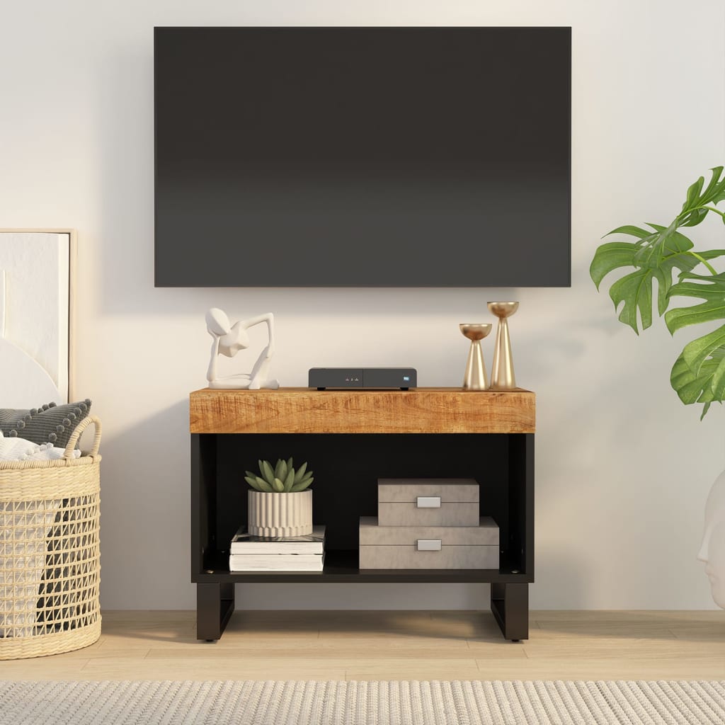 vidaXL Mueble de TV madera maciza de mango 60x33x43,5 cm