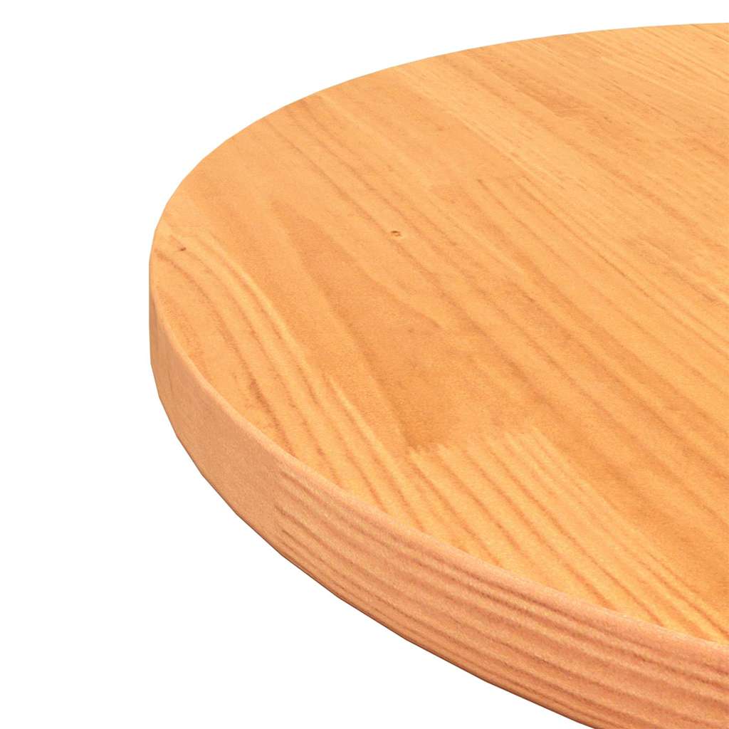 vidaXL Tablero de mesa redondo madera maciza de pino marrón Ø50x2,5 cm - Image 6
