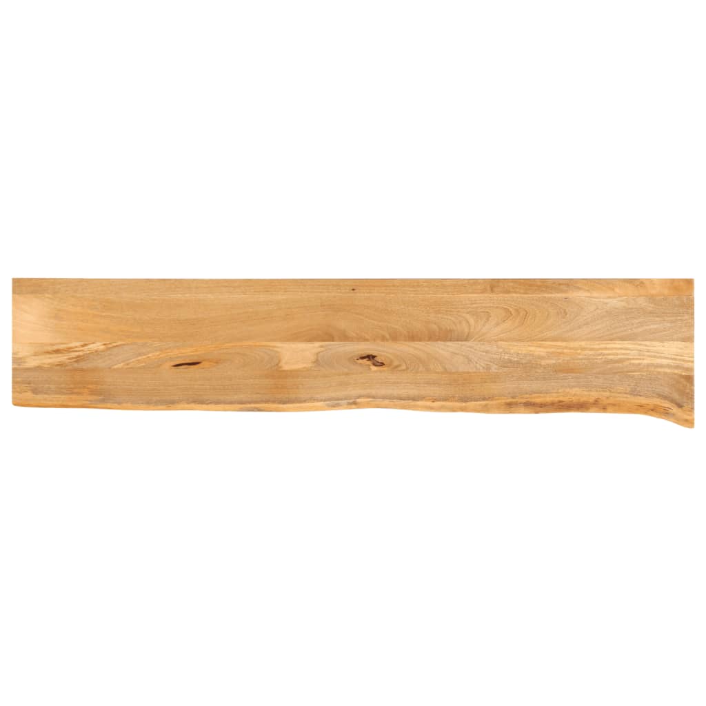 vidaXL Tablero de mesa borde natural madera maciza mango 180x30x3,8 cm