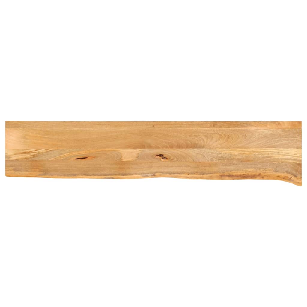 vidaXL Tablero de mesa borde natural madera maciza mango 160x20x3,8 cm
