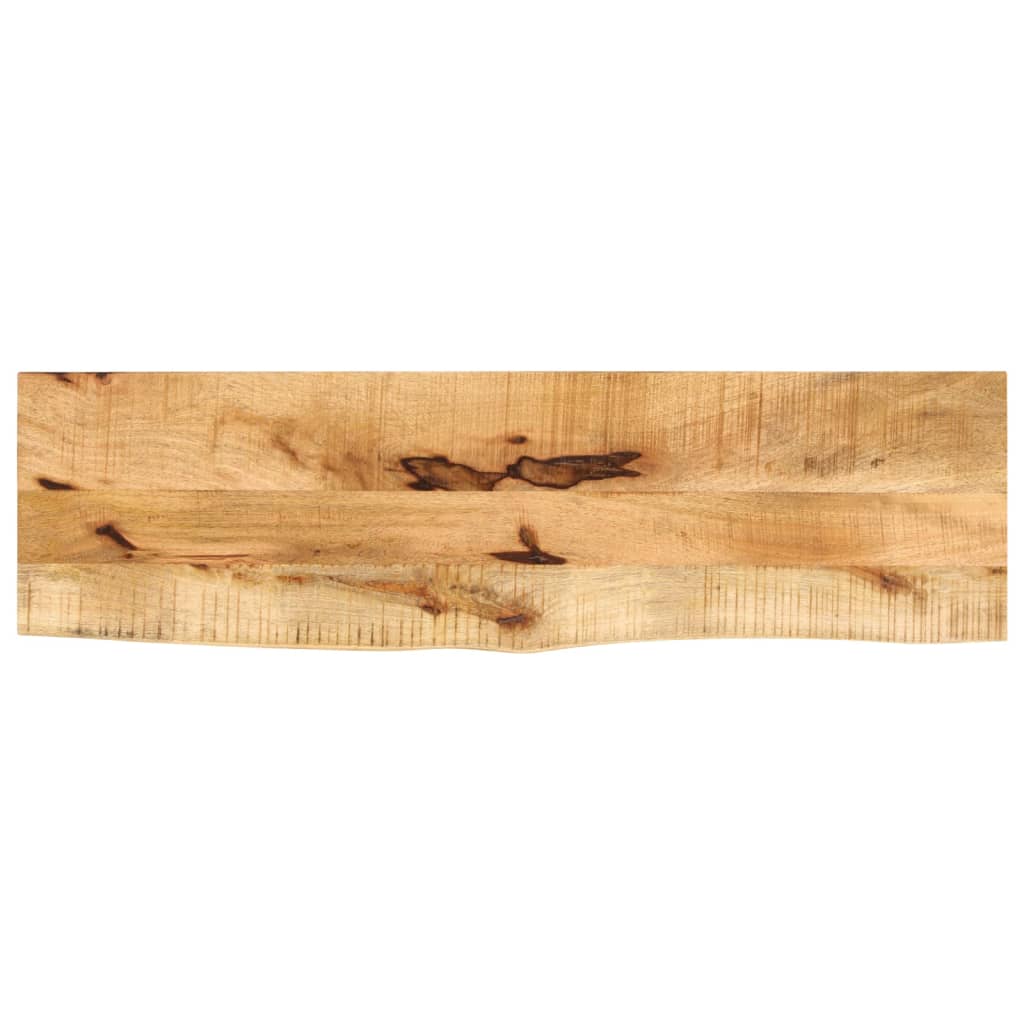 vidaXL Tablero de mesa borde natural madera maciza mango 100x30x3,8 cm