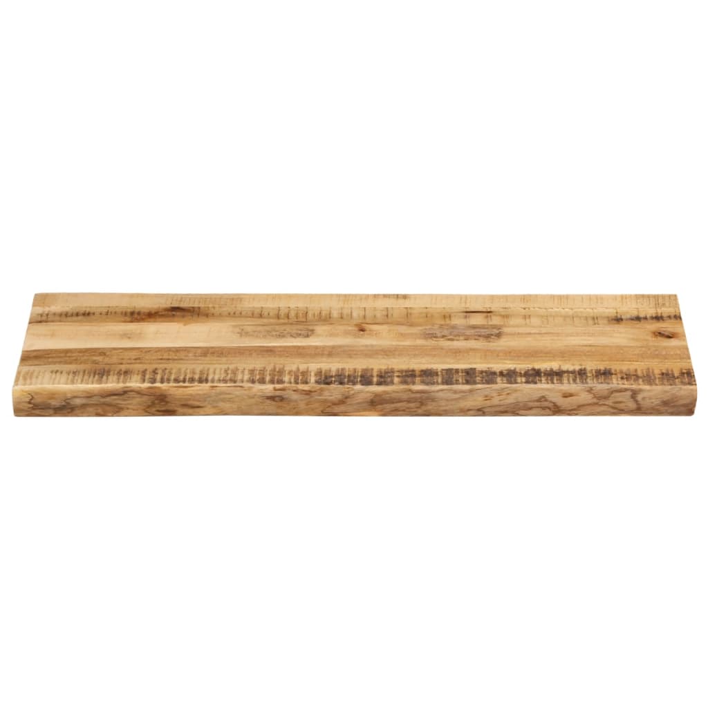 vidaXL Tablero de mesa borde natural madera maciza mango 80x40x3,8 cm - Image 3