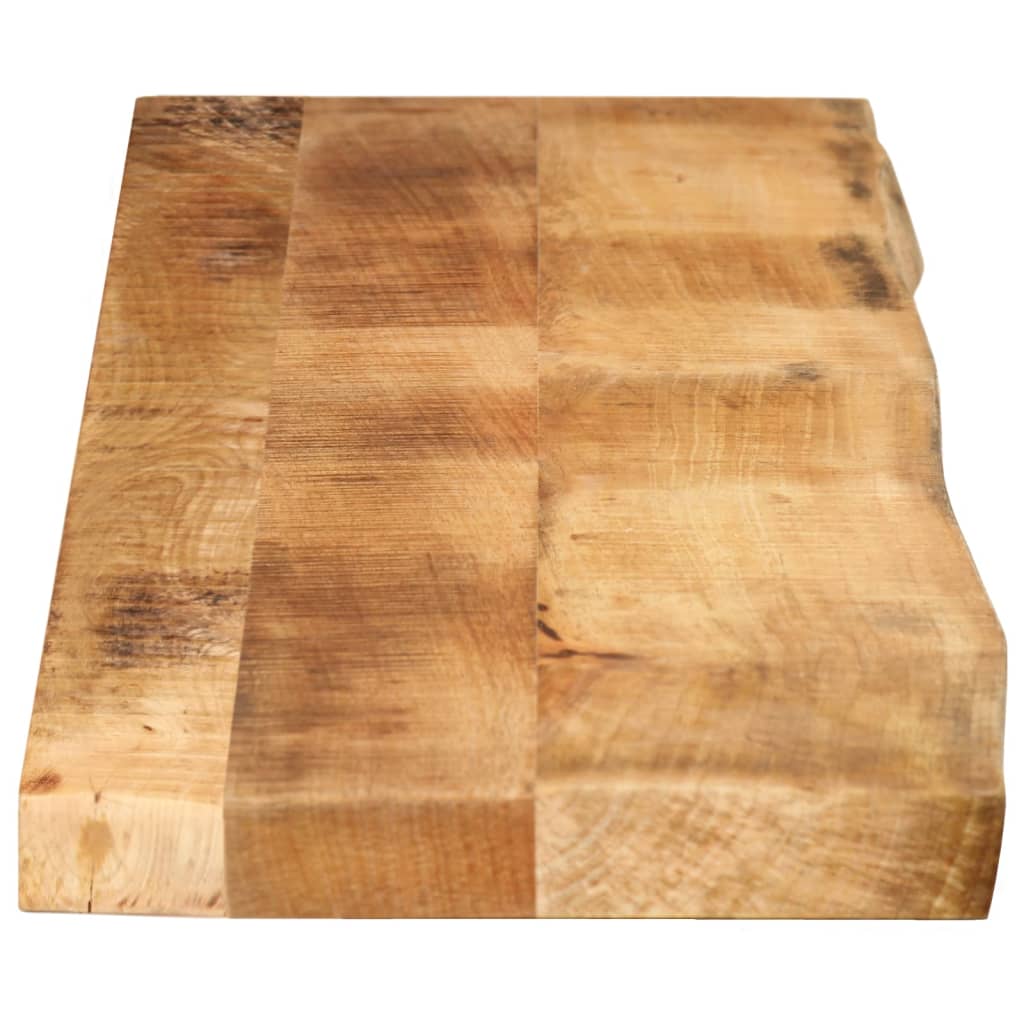 vidaXL Tablero de mesa borde natural madera maciza mango 160x40x3,8 cm - Image 4