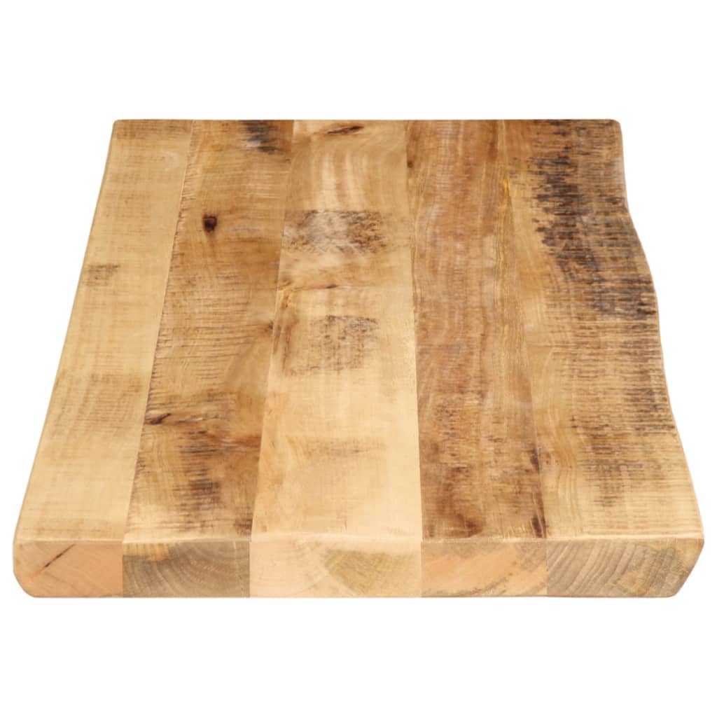 vidaXL Tablero de mesa borde natural madera maciza mango 80x40x3,8 cm - Image 4
