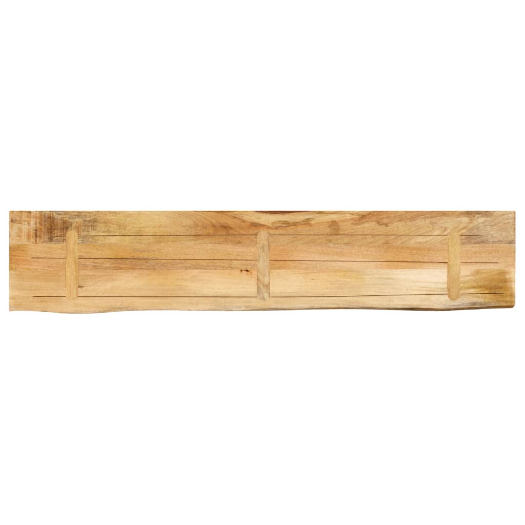vidaXL Tablero de mesa borde natural madera maciza mango 160x40x3,8 cm - Image 5