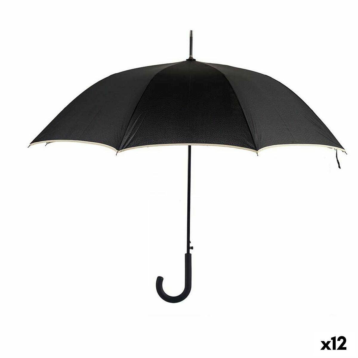 Ombrelli Nero Crema 95 x 95 x 86 cm 12 x 5 x 86 cm (12 Unità)