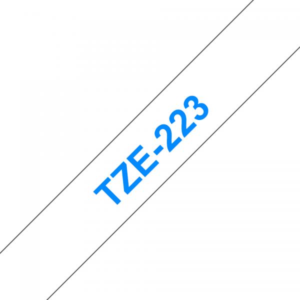 Nastro Laminato per Etichettatrici Brother TZE223 9 mm Albastru / Alb
