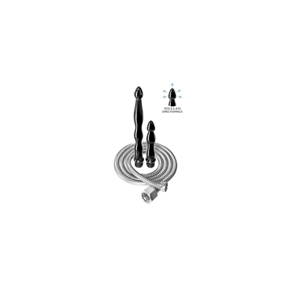 Clistere Showerplay Azzurro Bianco Nero Rosso Trasparente Lilla Porpora