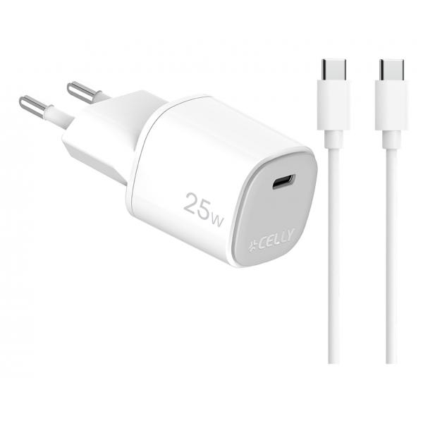 Cavo USB Celly UPTC1USBC25WCTC Bianco