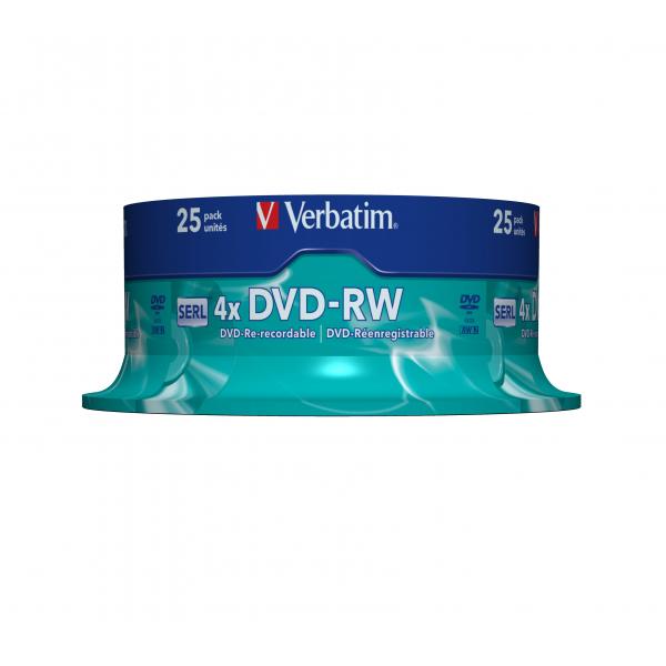 DVD-RW Verbatim    25 Unità Multicolore 4,7 GB 4x