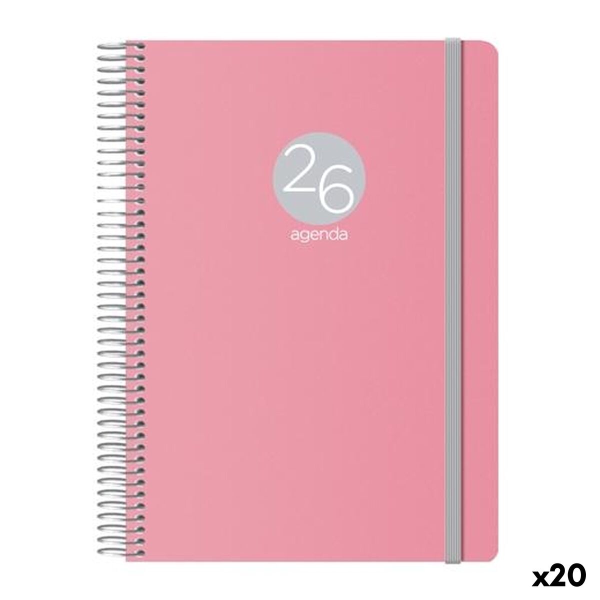 Agenda DOHE MEMPHIS Rosa 1/4 15 x 21 cm 2026 (20 Unità)