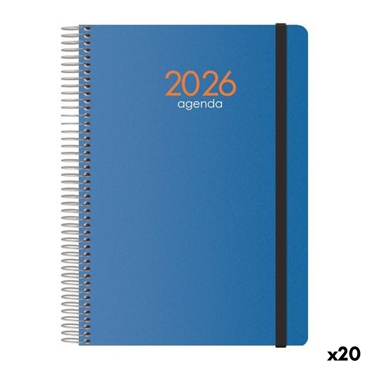 Agenda DOHE SYNCRO Azzurro 1/4 15 x 21 cm 2026 (20 Unità)