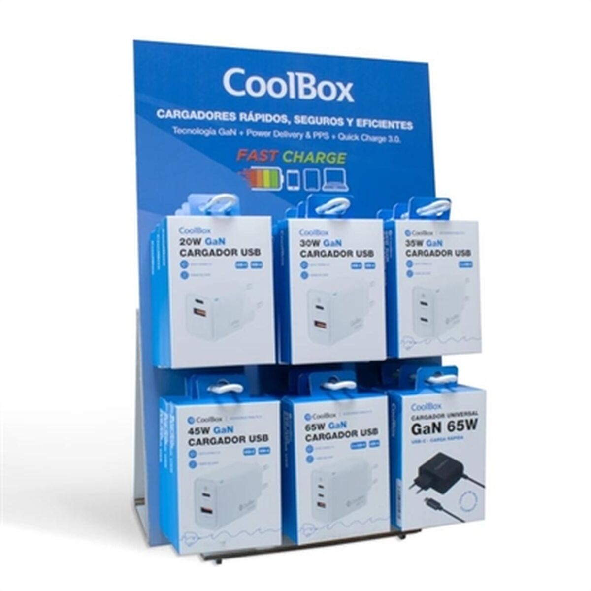 Caricabatterie da Parete CoolBox COO-PACK-GAN