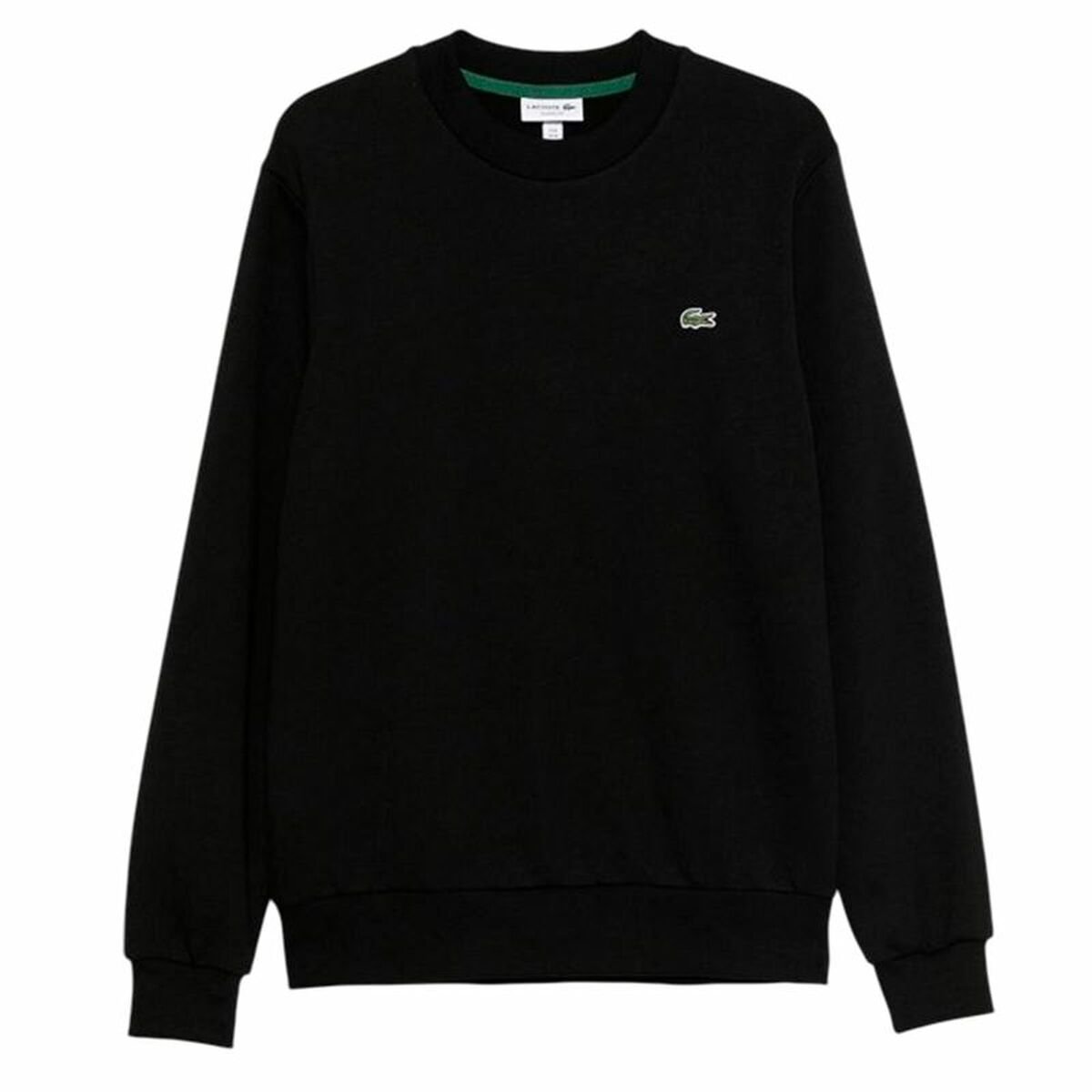 Felpa senza Cappuccio Uomo Lacoste Core Performance Nero Taglia:2XL