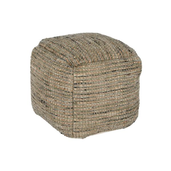 Poggiapiedi Home ESPRIT Marrone 45 x 45 x 45 cm