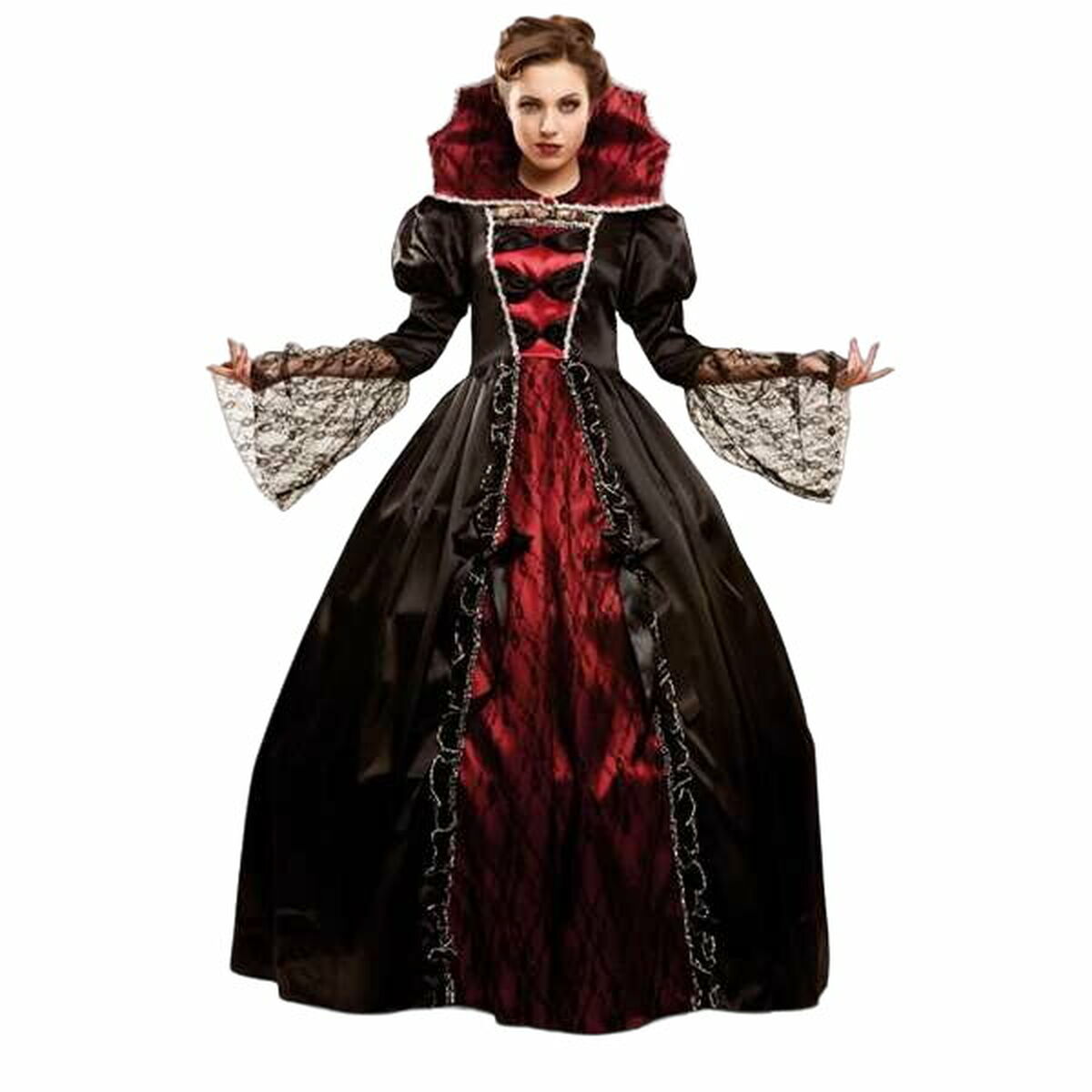 Costume per Adulti De Luxe Vampiro Donna (2 Pezzi) Taglia:M/L