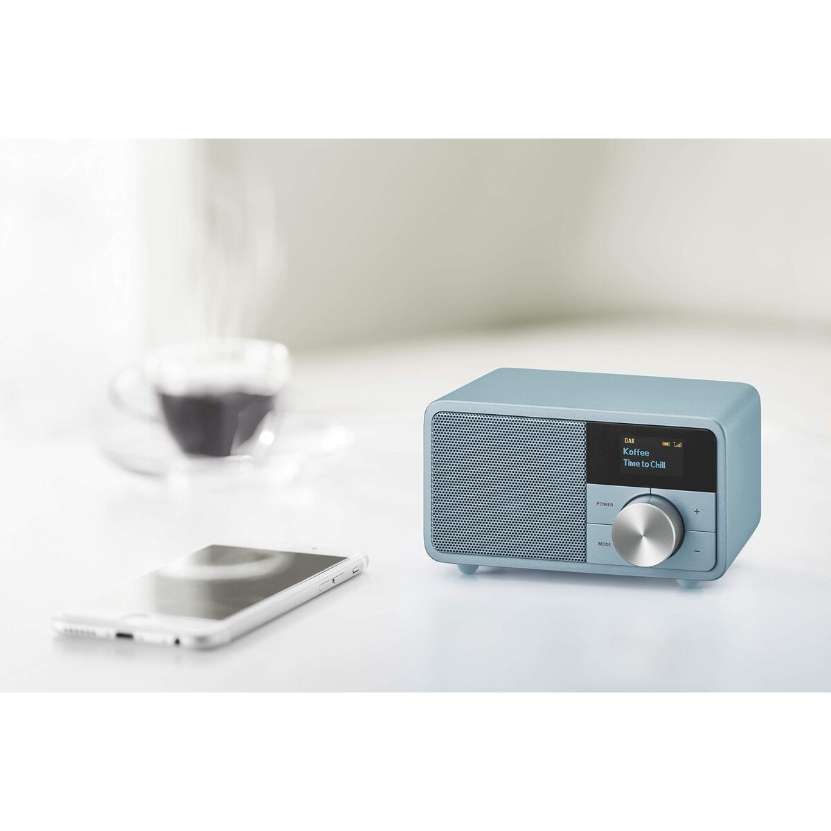 Radio Transistor Sangean DDR7 MINI Azzurro FM Retrò - Image 4