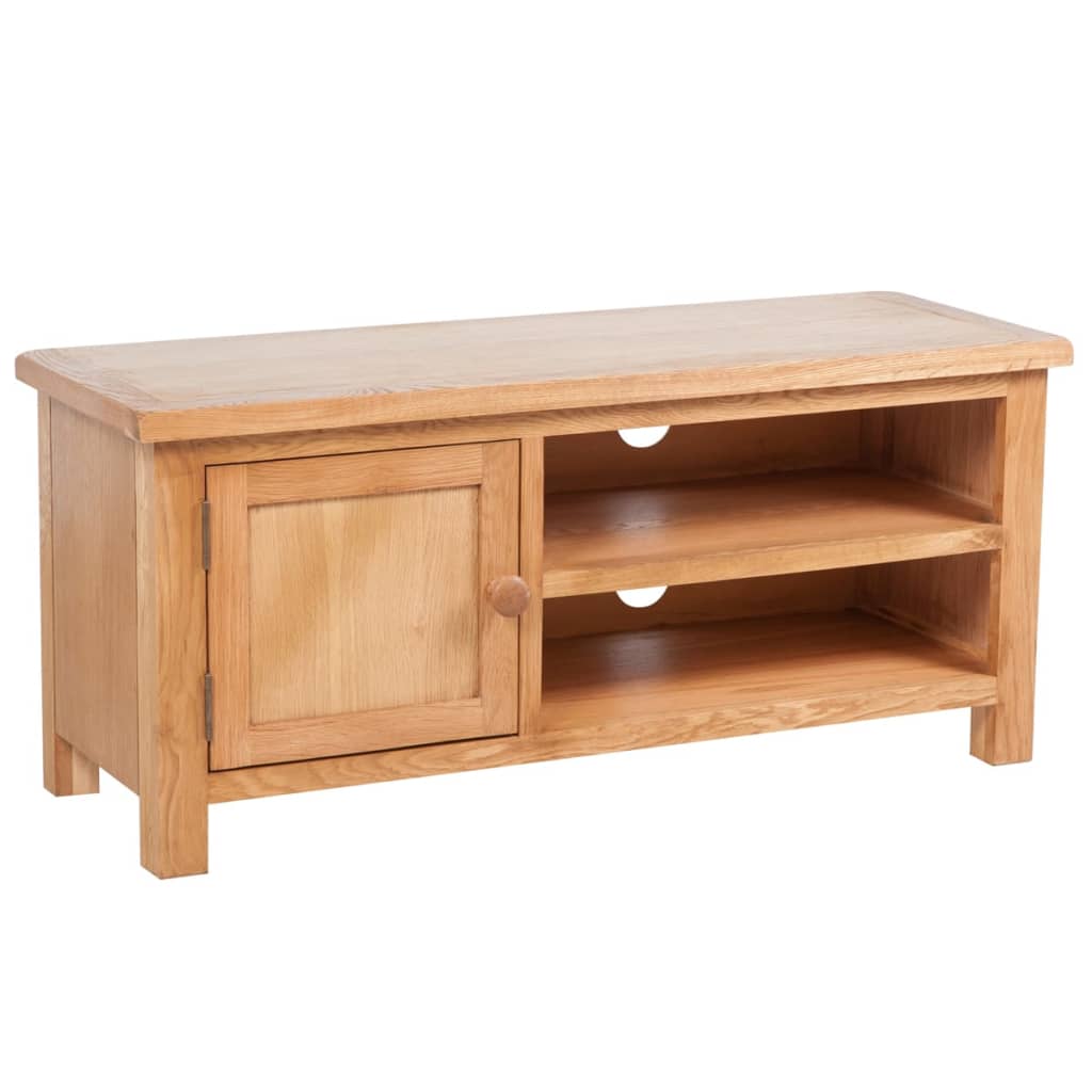 vidaXL Meuble TV 103 x 36 x 46 cm Bois de chêne solide