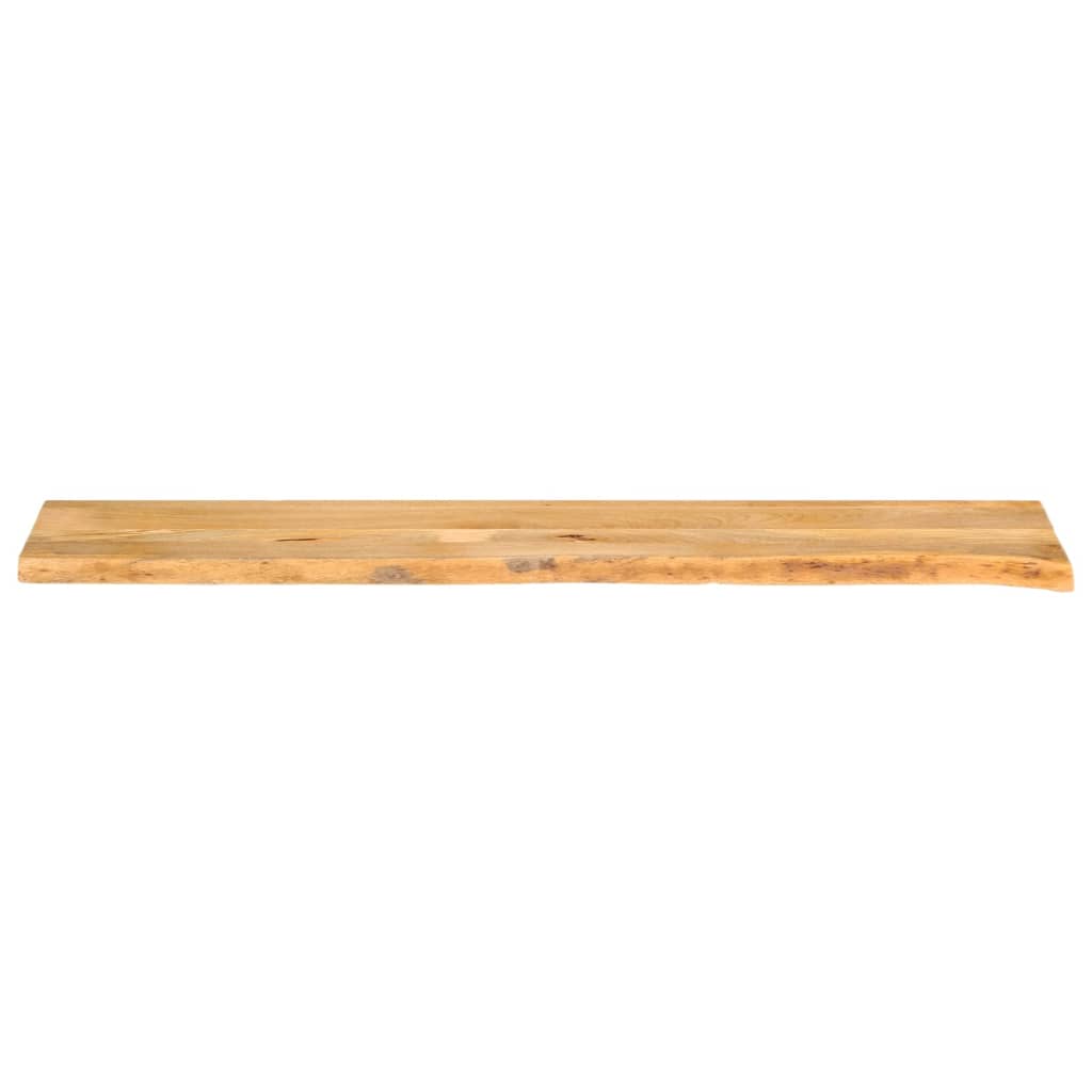 vidaXL Tablero de mesa borde natural madera maciza mango 160x40x3,8 cm - Image 3