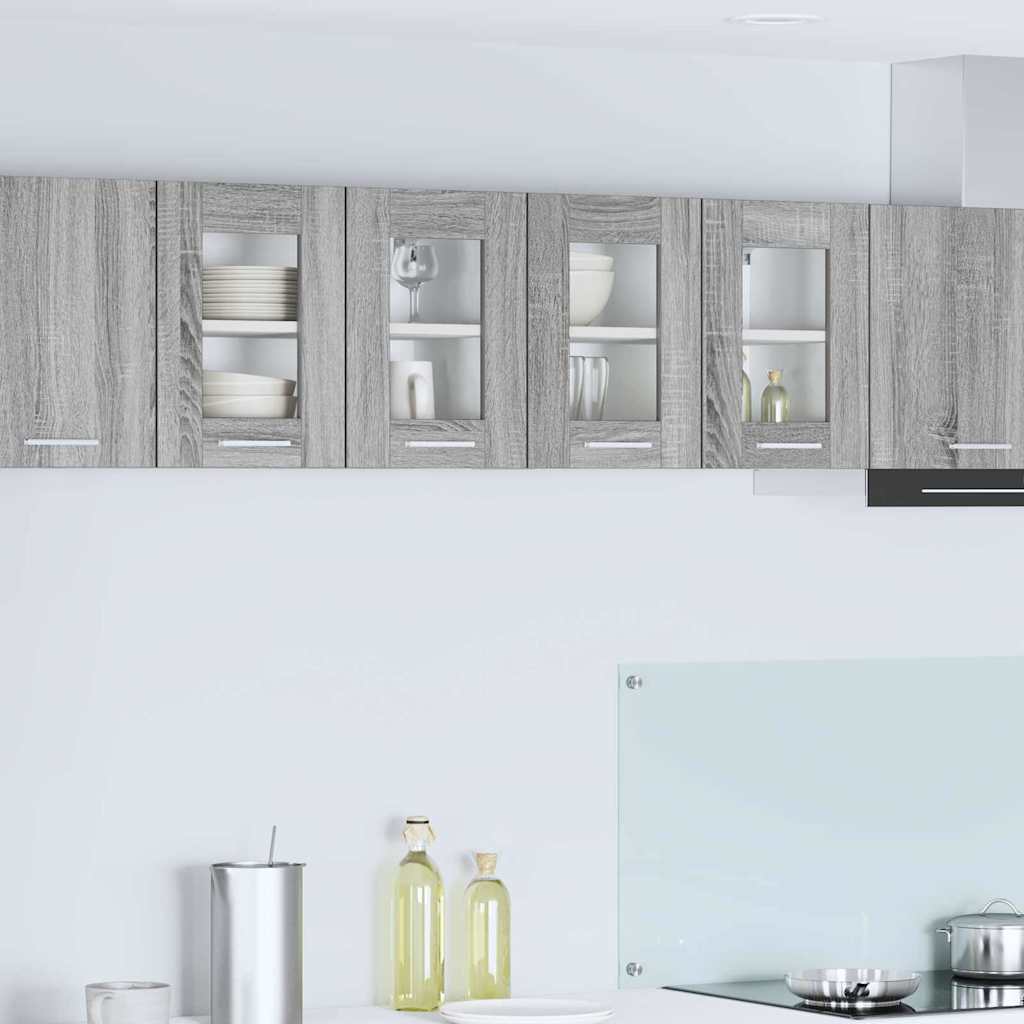 vidaXL Mueble colgante con puerta Riga Gris Sonoma 60 x 31 x 40 cm