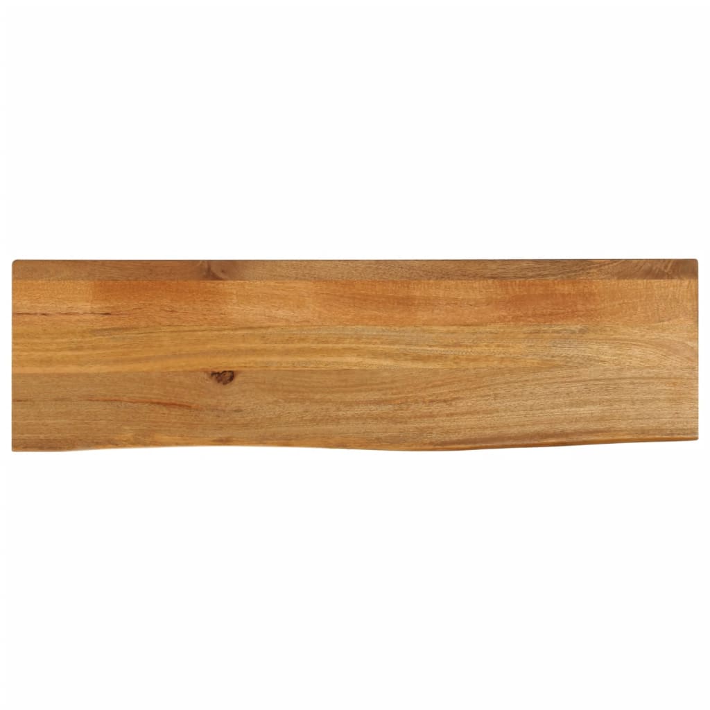 vidaXL Tablero de mesa borde natural madera maciza mango 120x20x2,5 cm