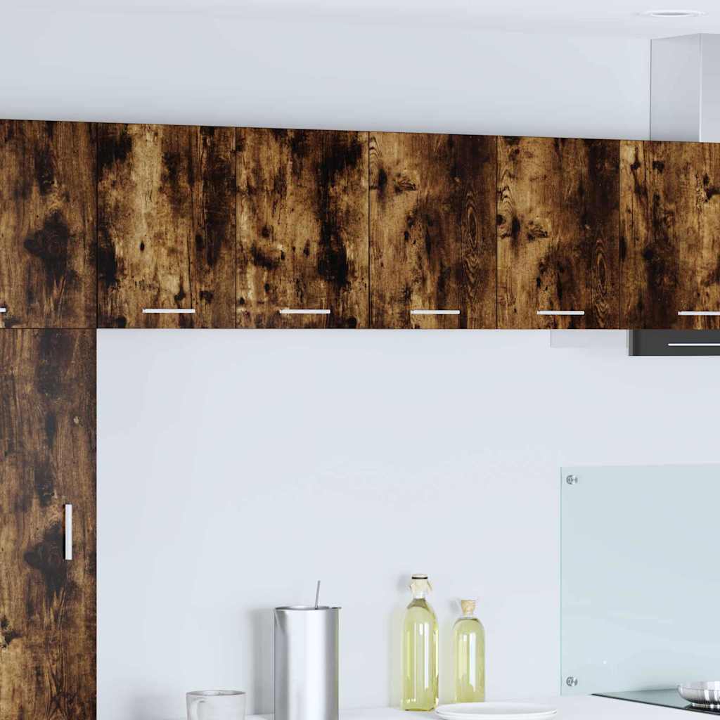 vidaXL Mueble colgante con puerta Riga Roble Ahumado y 60 x 31 x 40 cm