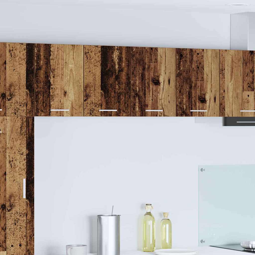 vidaXL Mueble colgante con puerta Riga Madera Vieja y 60 x 31 x 40 cm