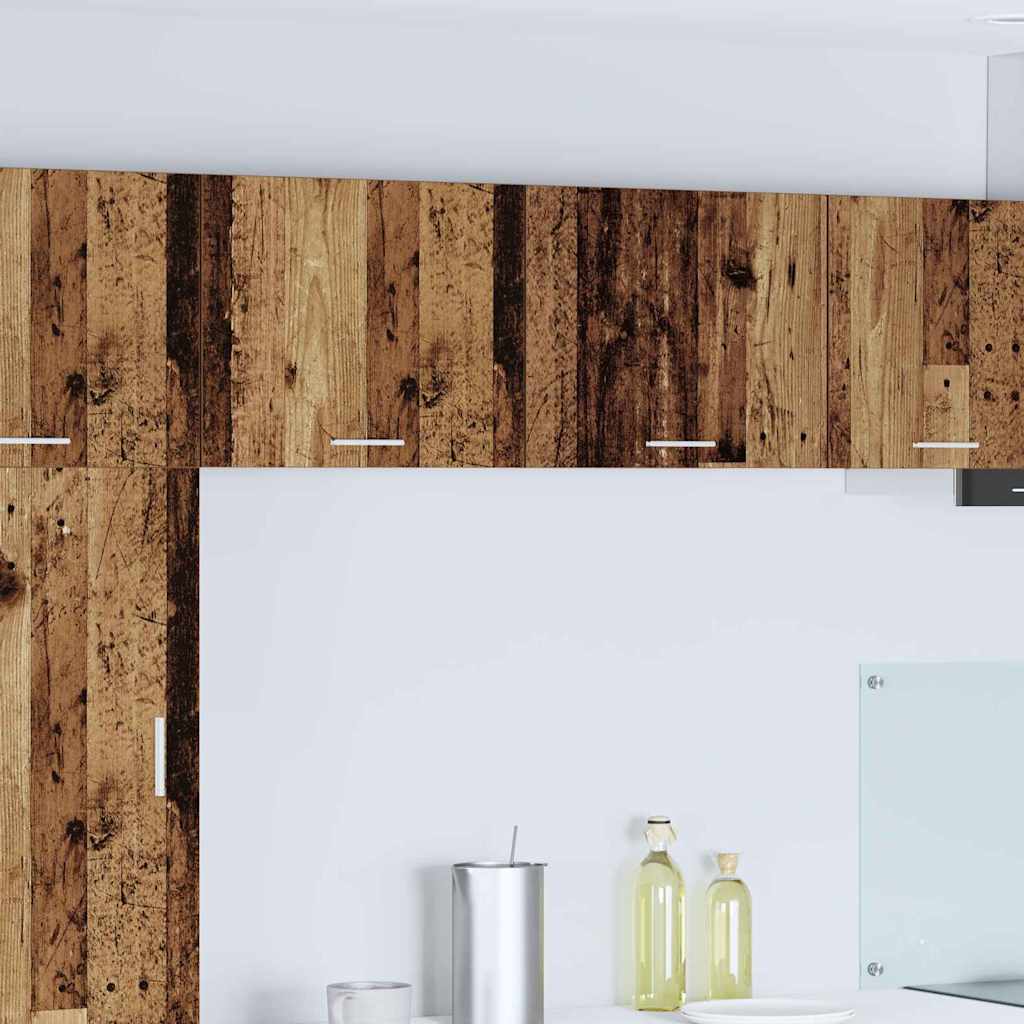 vidaXL Mueble colgante con puerta Riga Madera Vieja y 50 x 31 x 40 cm