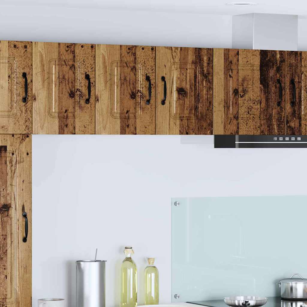 vidaXL Küchenwandschrank 2 pcs Altholz 30 x 31 x 40 cm Holzwerkstoff