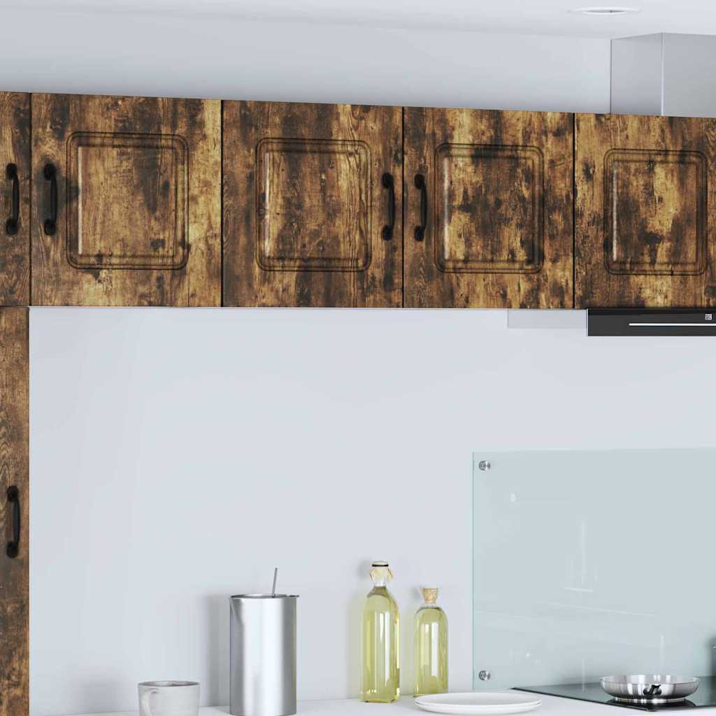 vidaXL Küchenwandschrank mit Regal Geräucherte Eiche 80 x 31 x 40 cm