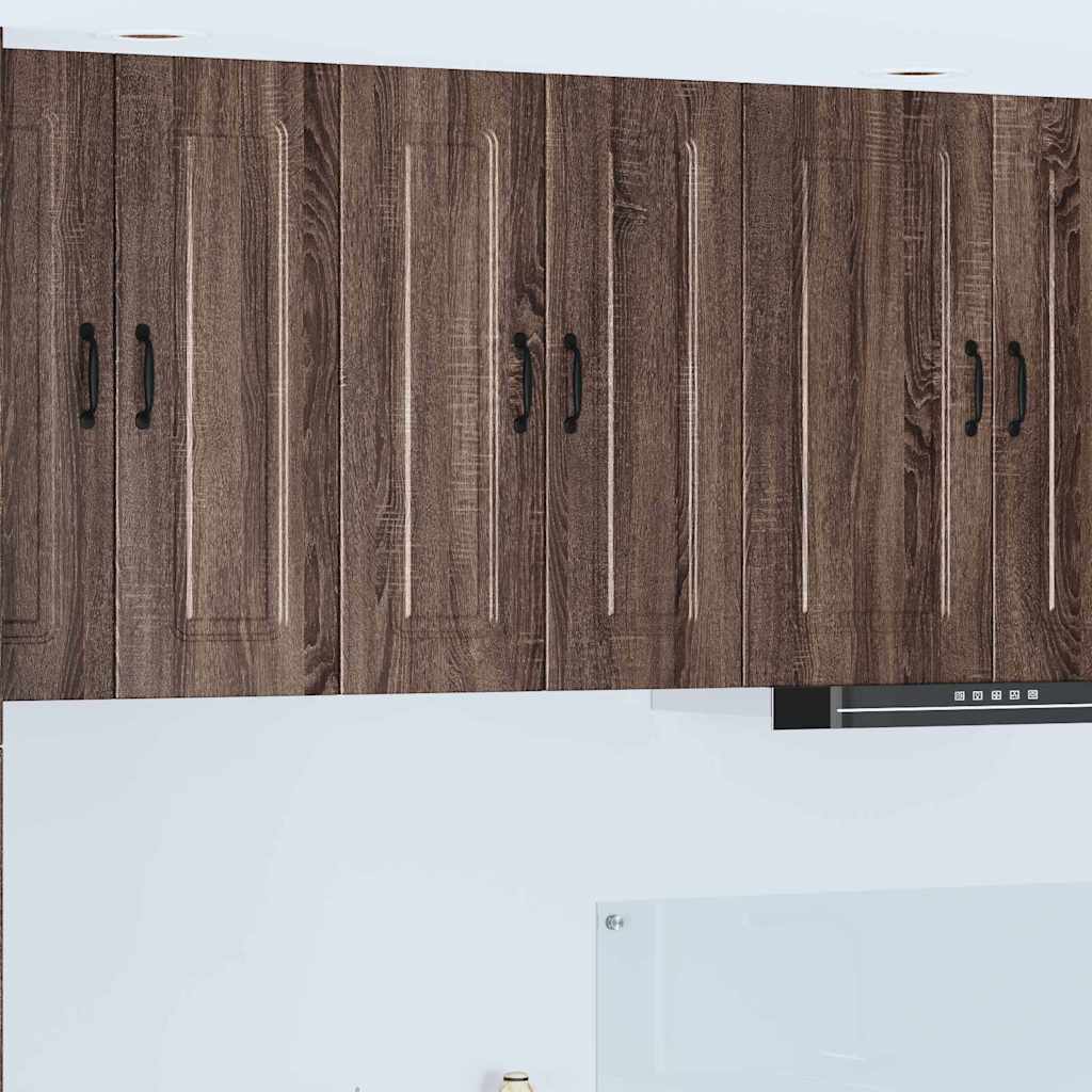 vidaXL Küchenwandschrank mit Regal Braun Eichen-Optik 30 x 31 x 80 cm