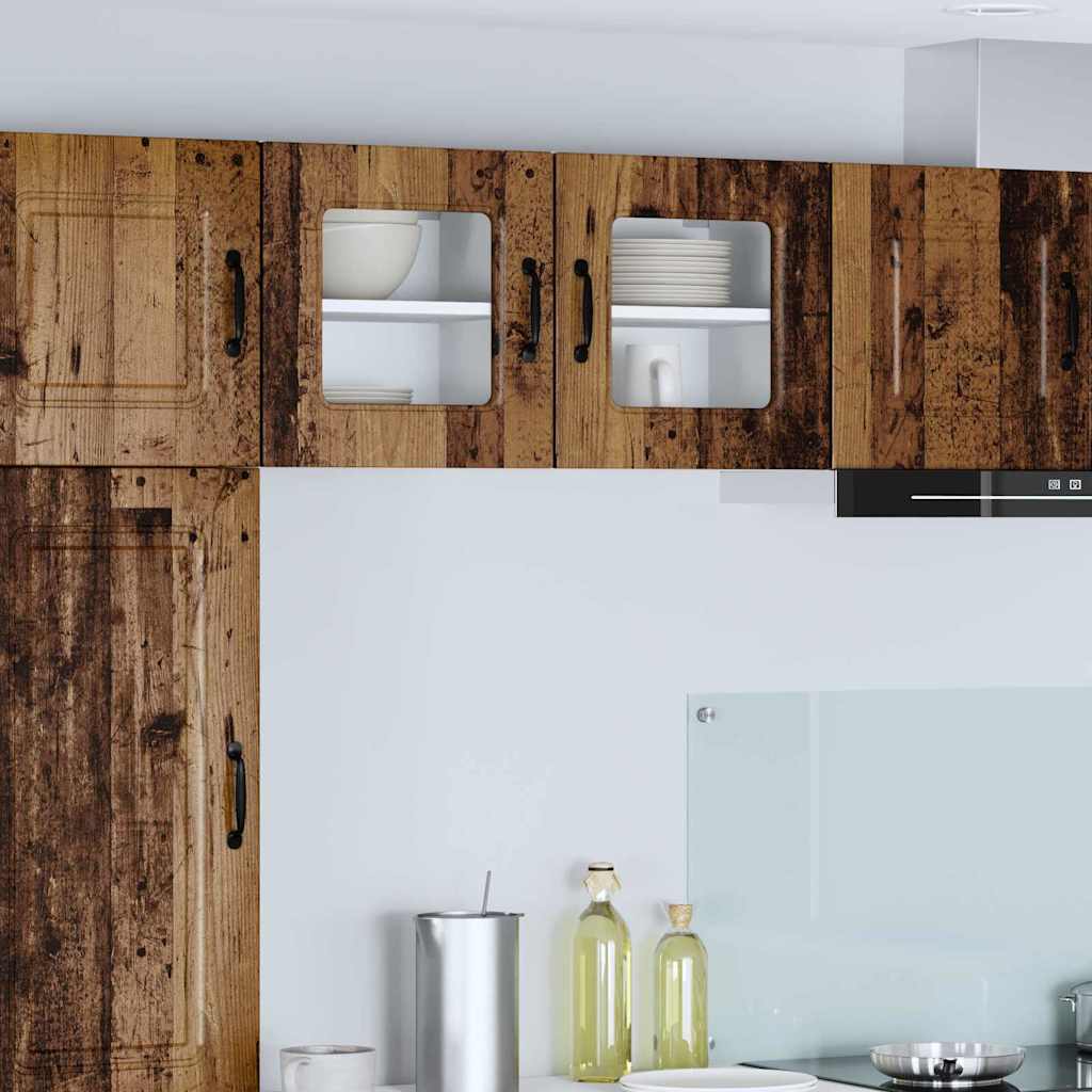 vidaXL Küchenwandschrank mit Tür Altholz 40 x 31 x 40 cm Holzwerkstoff