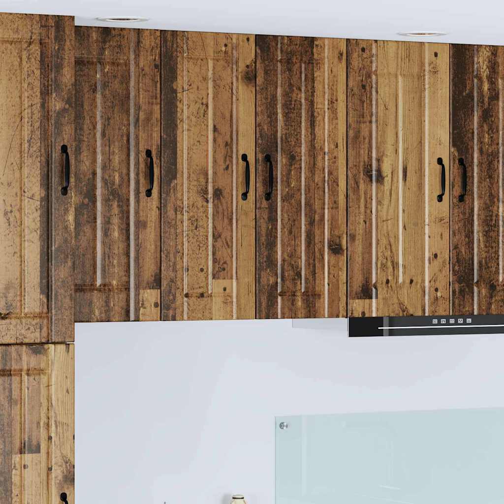 vidaXL Küchenschrank mit Regal Altholz 30 x 31 x 80 cm Holzwerkstoff