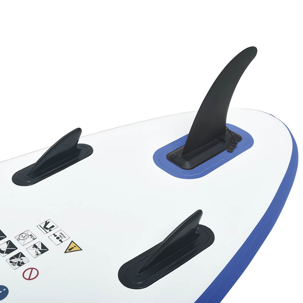 vidaXL SUP-Board Aufblasbar Blau und Weiß - Image 5