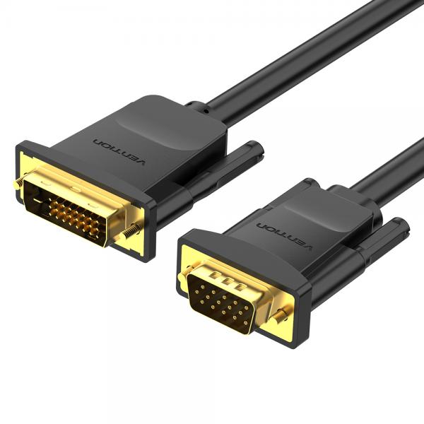 Adattatore VGA con DVI Vention EABBG Nero 1,5 m