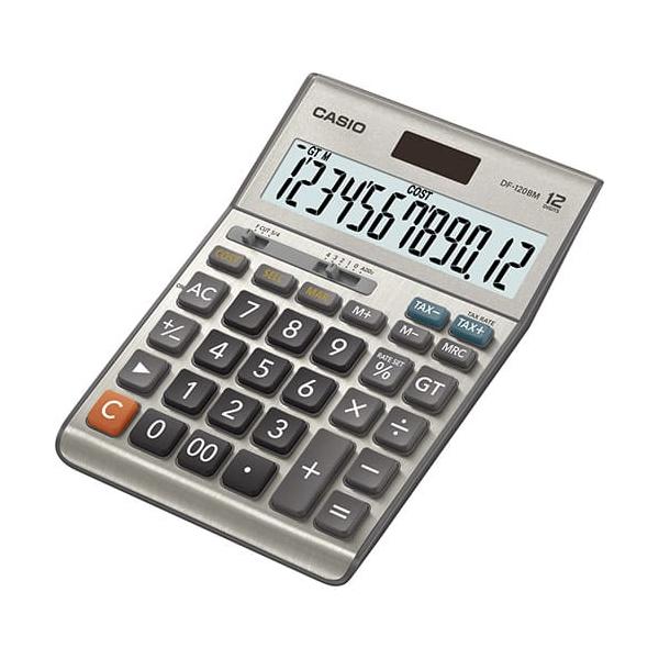 Calcolatrice Casio DF-120BM Grigio Plastica