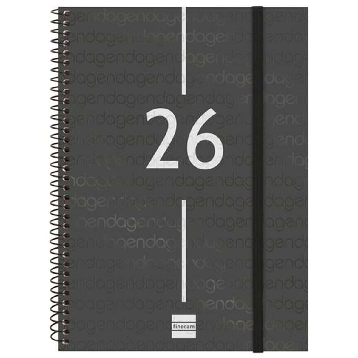 Agenda Finocam YEAR Nero A5 15,5 x 21,2 cm 2026