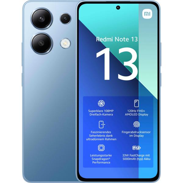 Smartphone Xiaomi Redmi Note 13 4G 6,67" QUALCOMM SNAPDRAGON 685 6 GB RAM 128 GB Azzurro