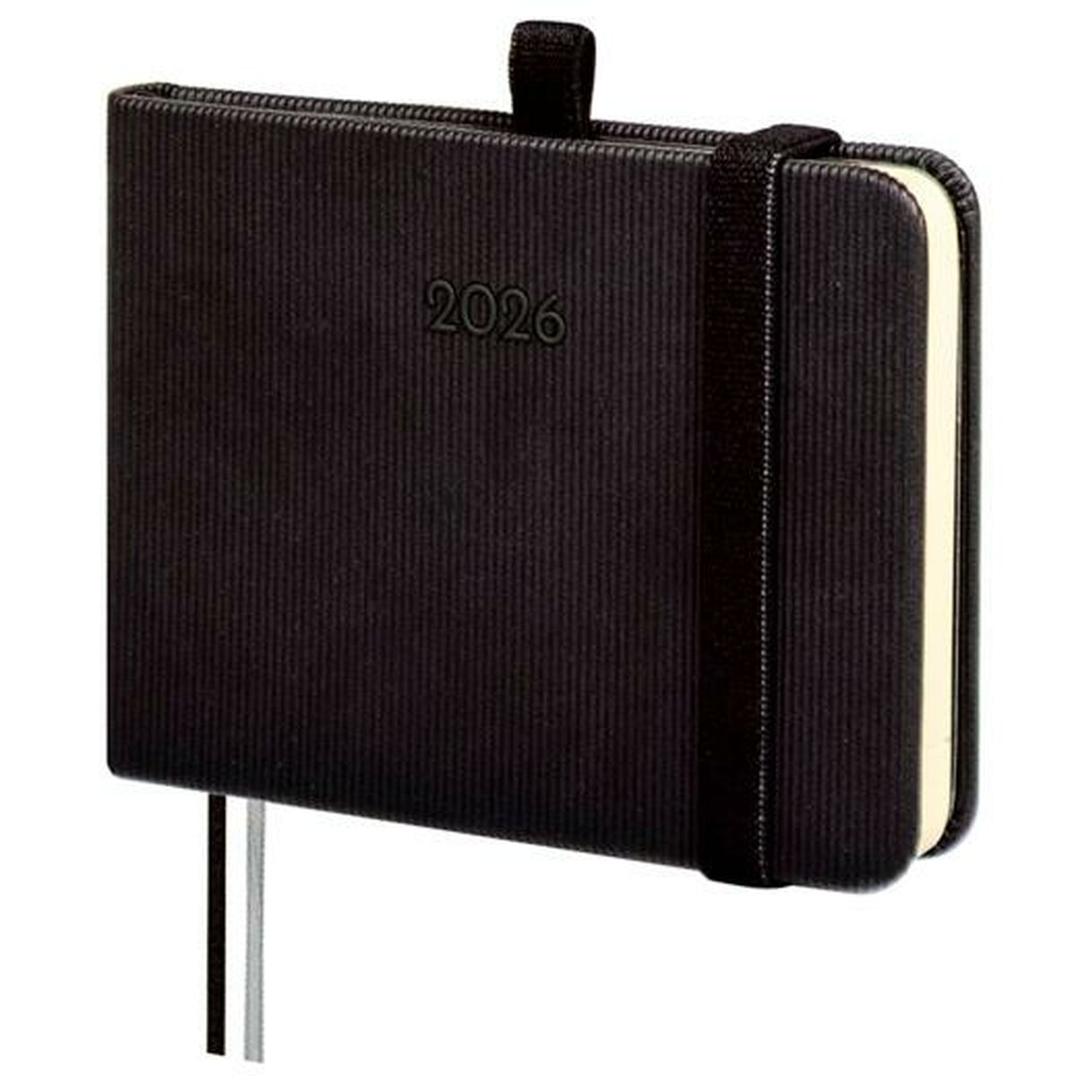 Agenda Finocam MÍNIMAL TEXTURA Nero Mini 10,4 x 7,3 cm 2026