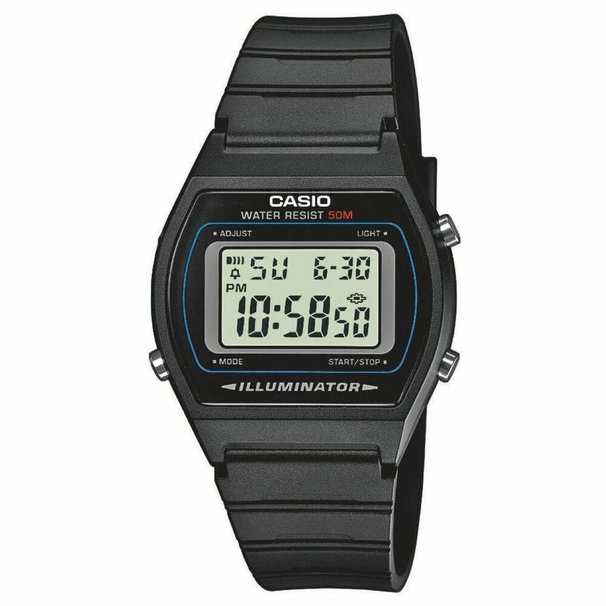 Orologio Uomo Casio W-202-1AVEF Nero Digitale