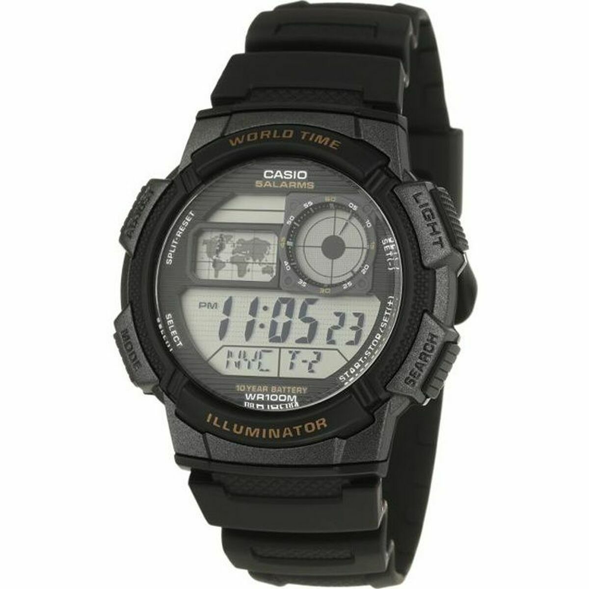 Orologio Uomo Casio AE-1000W-1AVEF Nero Grigio Digitale Quarzo Sportivo