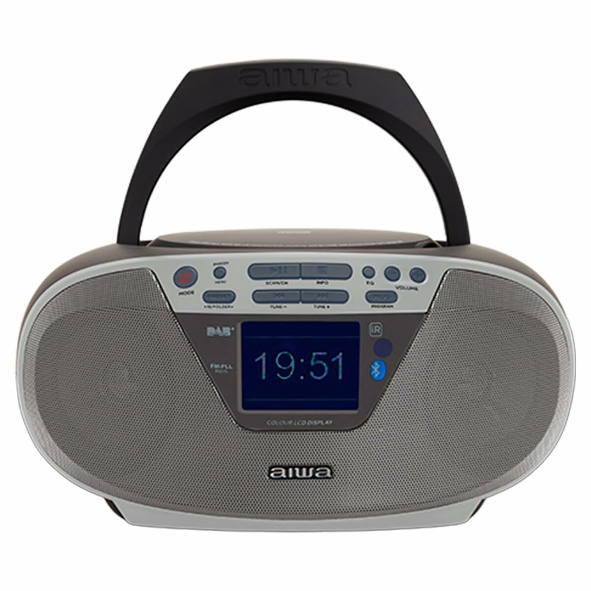 Radio CD MP3 Aiwa BBTU500DAB/SL Argentato FM